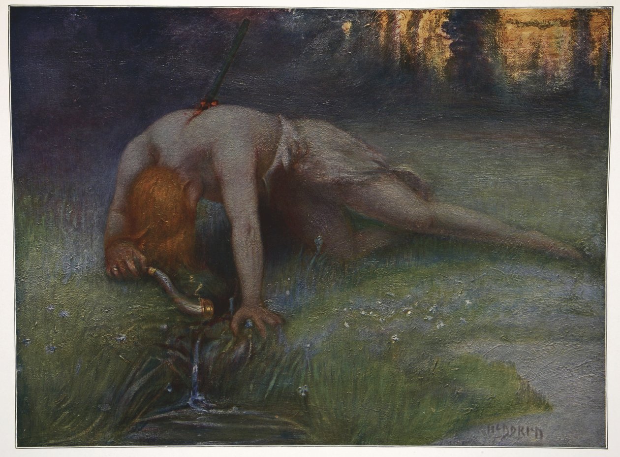 The Death of Siegfried, 1906 by Hermann Hendrich