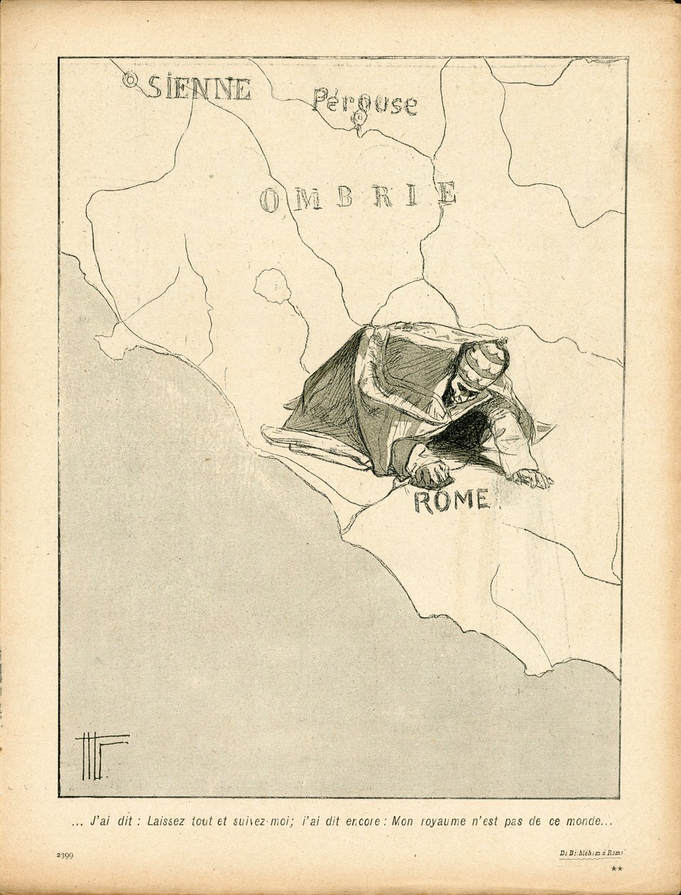 The Butter Plate, number 143, Satirical in Black & White by Hermann Vogel