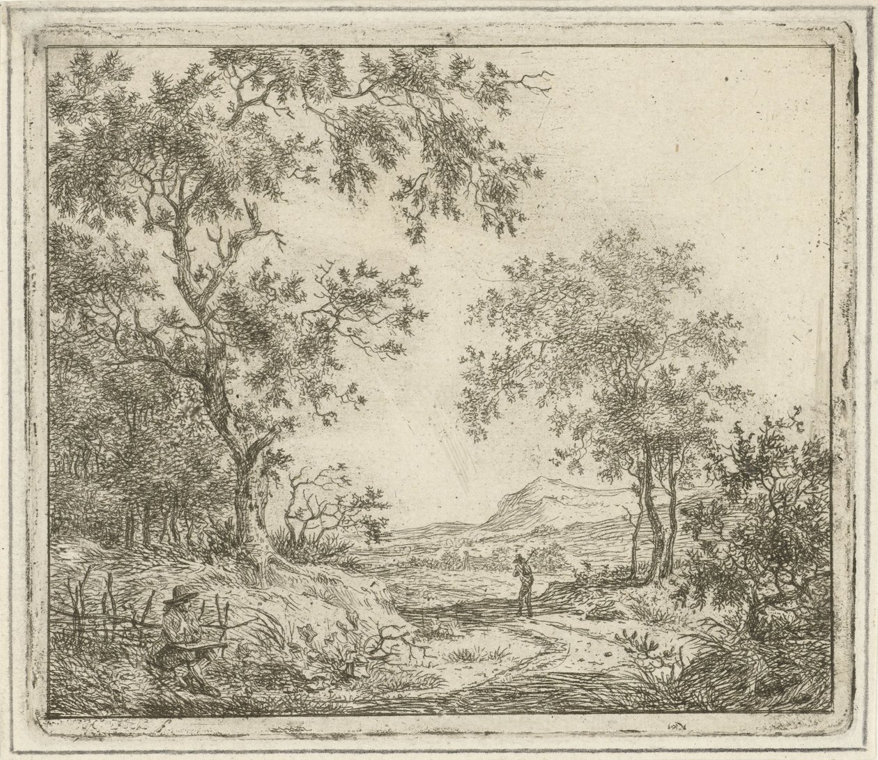 Landscape with Draftsman and Walker, Six Landscapes