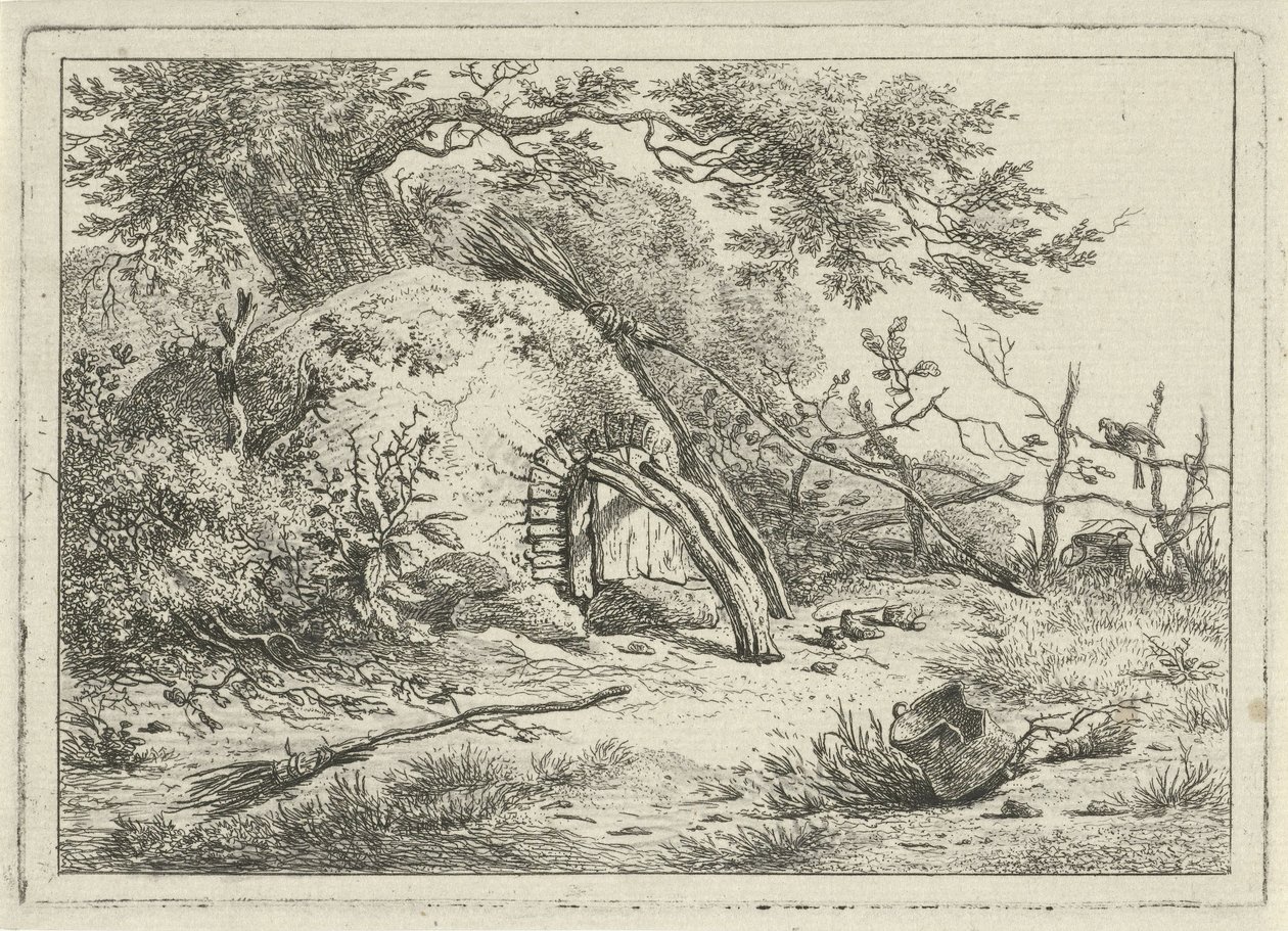 Oven with Brooms by Hermanus Fock