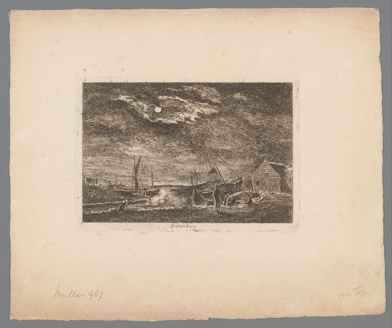 View of Spakenburg by Hermanus van Brussel