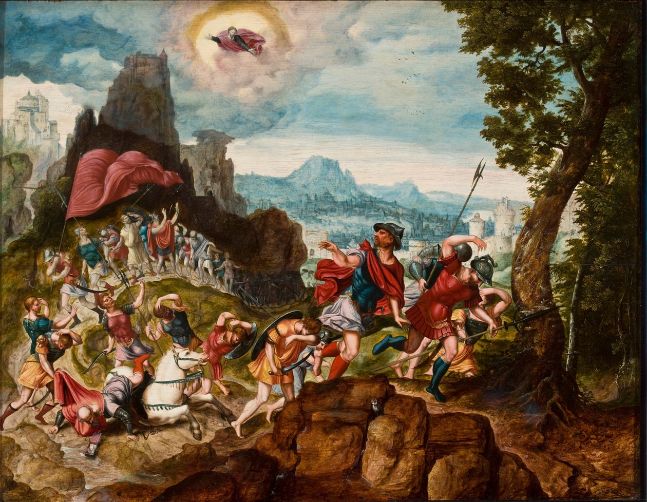 Landscape with the Conversion of Saul on the Road to Damascus by Herri met de Bles
