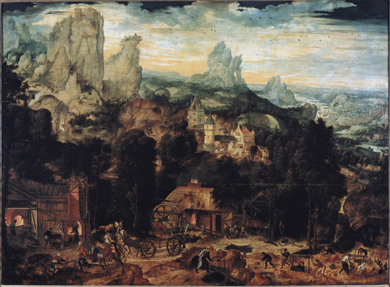 Copper Mines by Herri met de (c.1510 p.1550) Bles