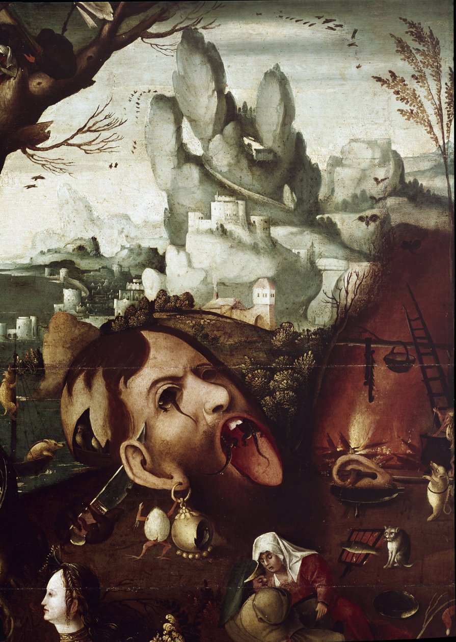 The Temptation of St Anthony (detail) by Herri met de (c.1510 p.1550) Bles