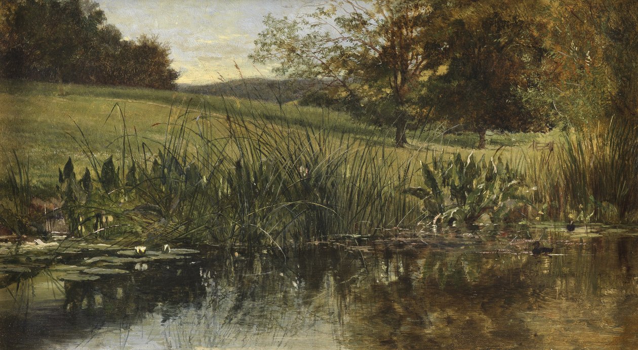 By the Riverbank by Heywood Hardy