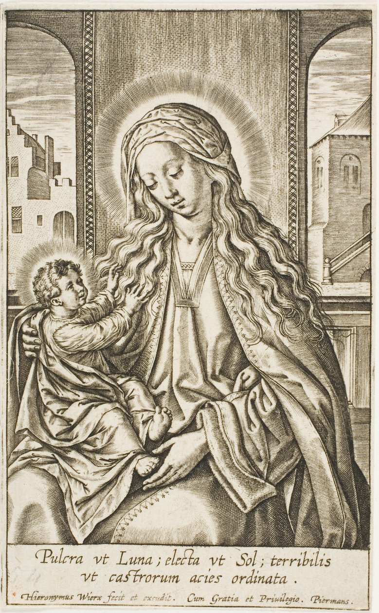 The Virgin and Child by Hieronymous Wierix