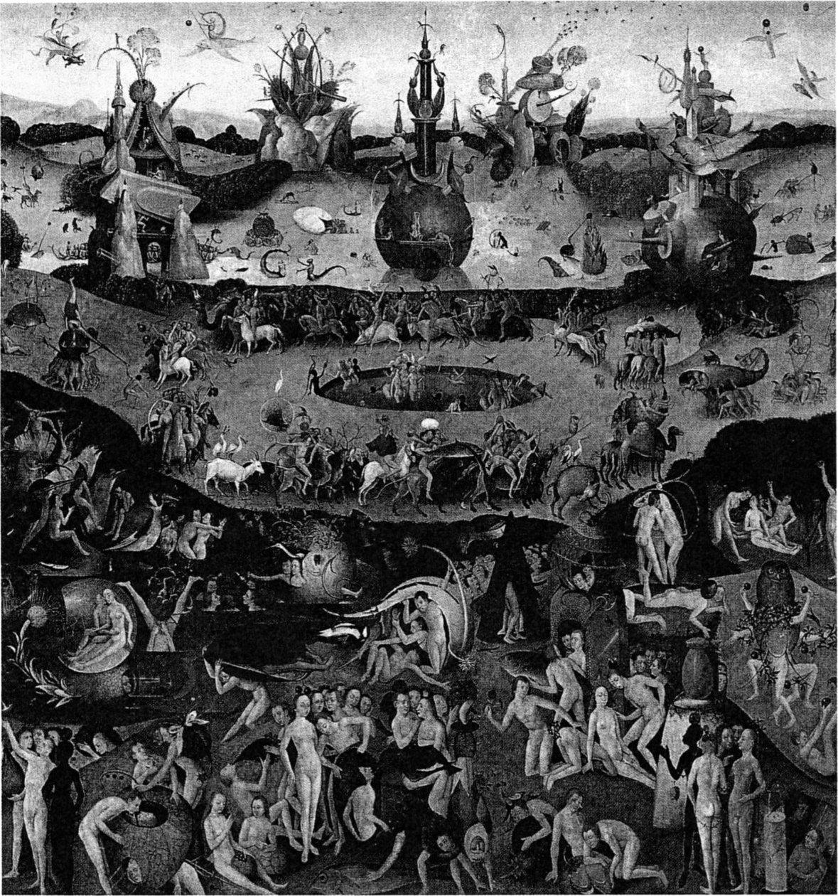 Oil transferred from panel to canvas by Hieronymus Bosch