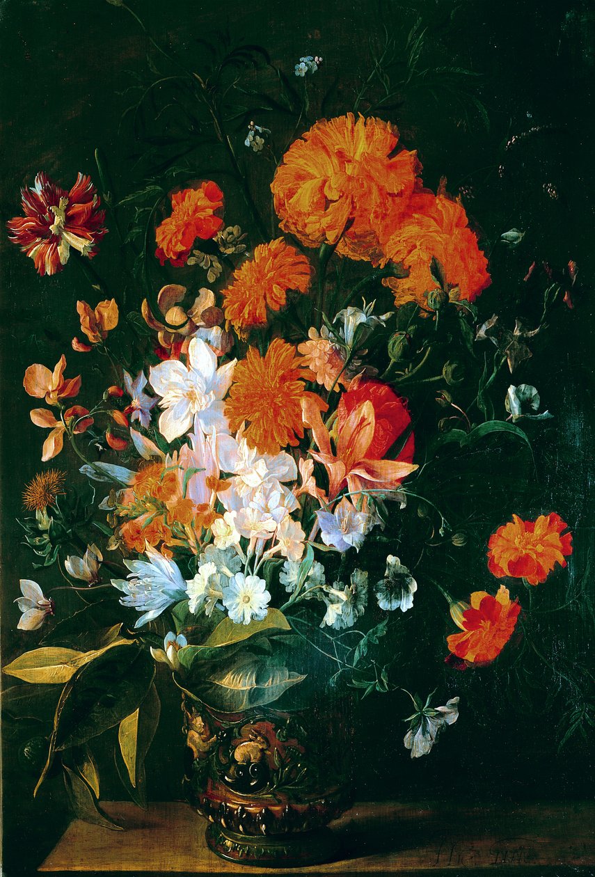 Vase of Flowers by Hieronymus the Elder Galle