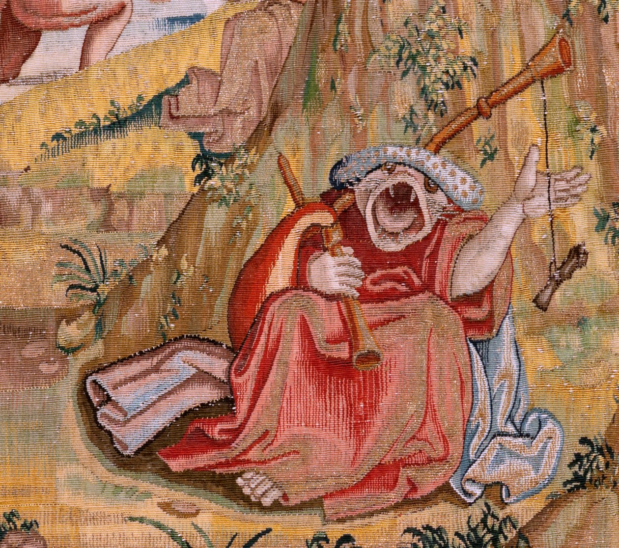 Saint Anthony in Prayer (detail) by Hieronymus (after) Bosch