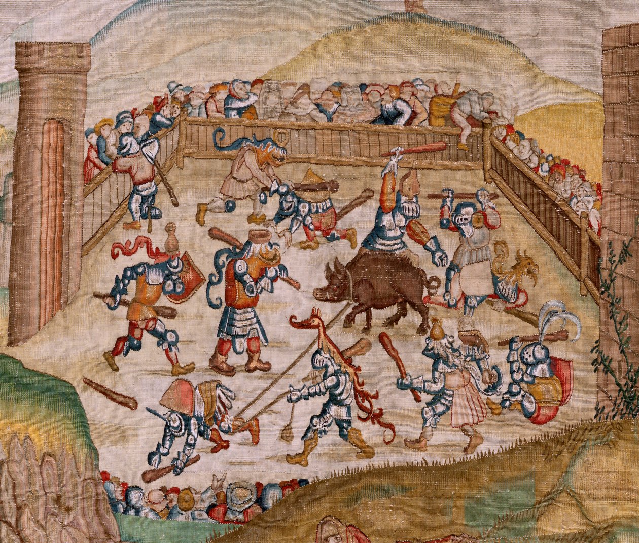 Four Tapestries after Hieronymus Bosch: Saint Martin by Hieronymus (after) Bosch