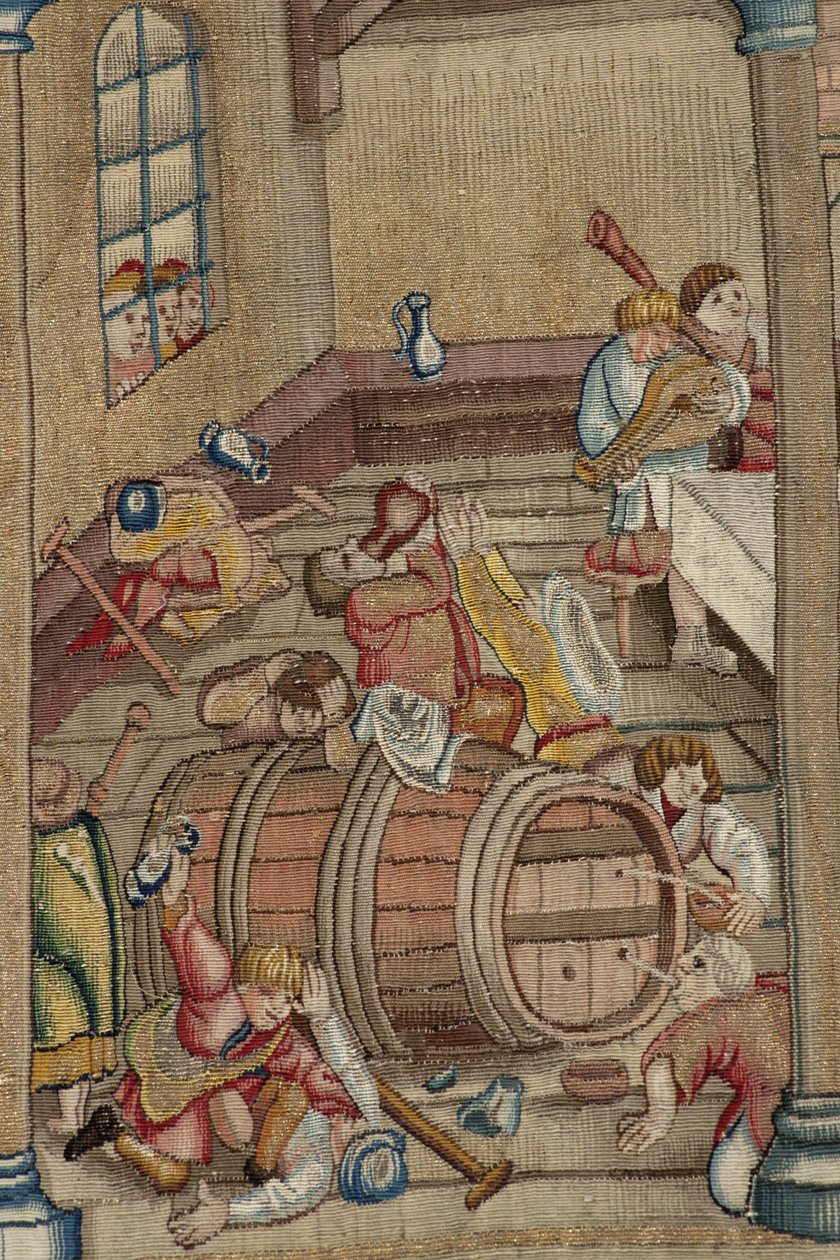 Tapestry inspired by the work of Hieronymus Bosch, c.1560 by Hieronymus (after) Bosch