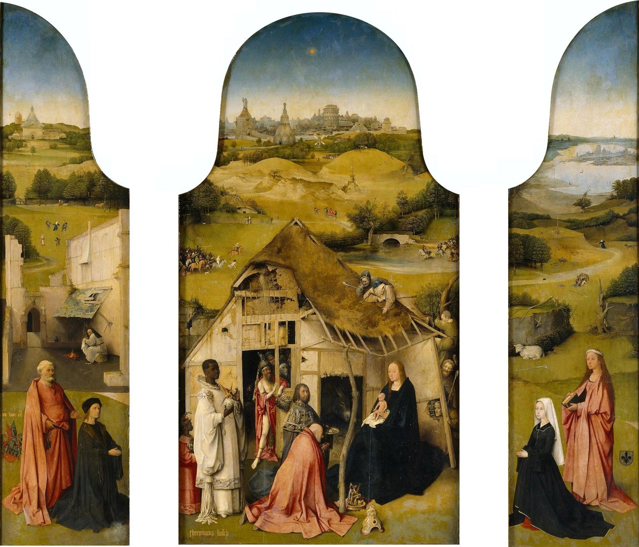 Adoration of the Magi, Interior (detail) by Hieronymus Bosch