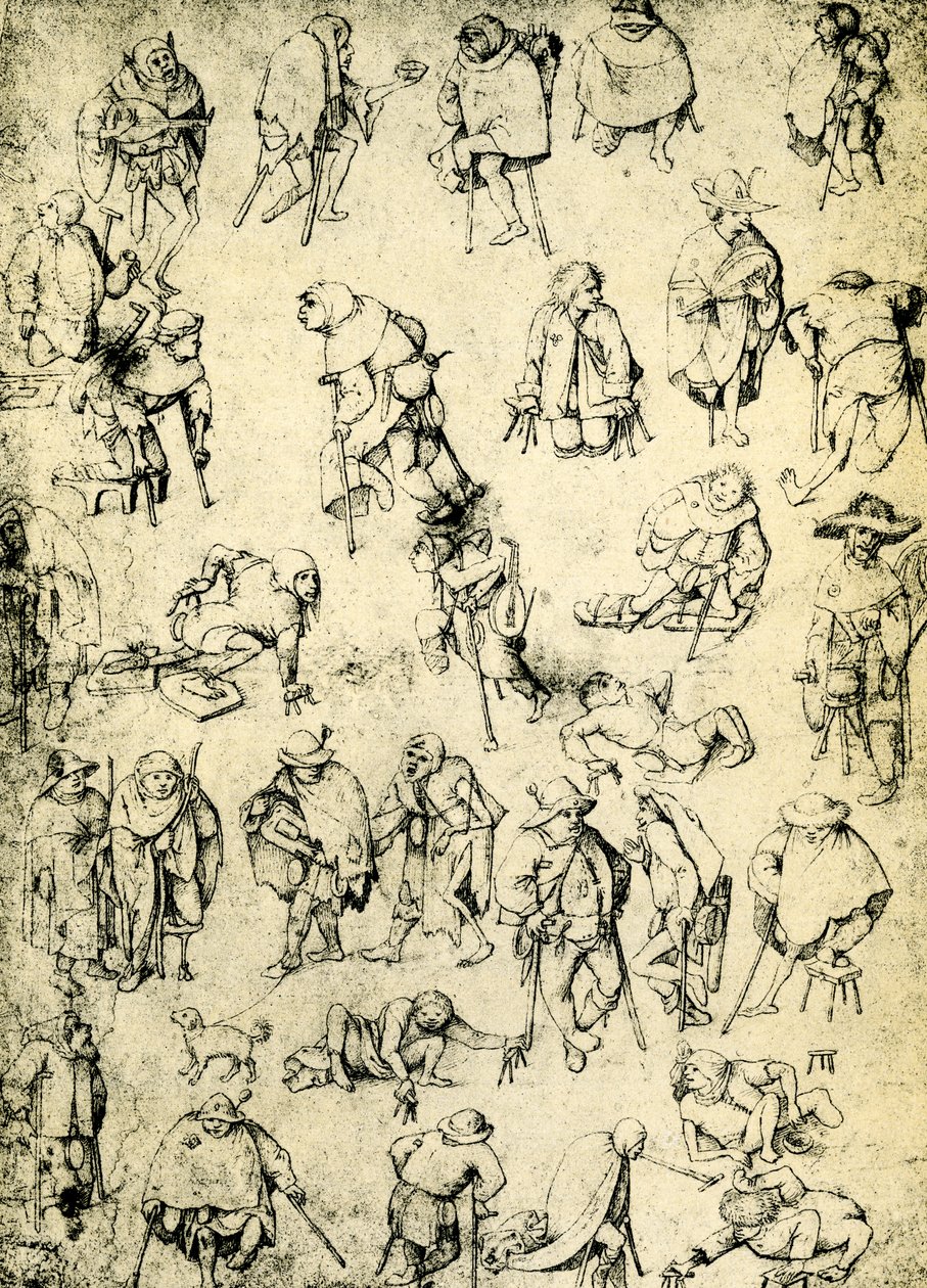 Cripples, Beggars and Beggar Musicians by Hieronymus Bosch