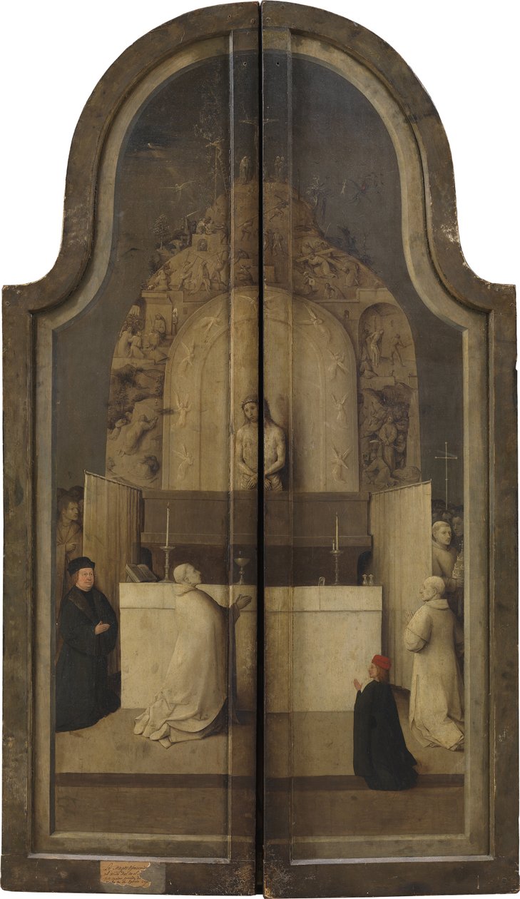 The Adoration of the Kings. Triptych, reverse by Hieronymus Bosch