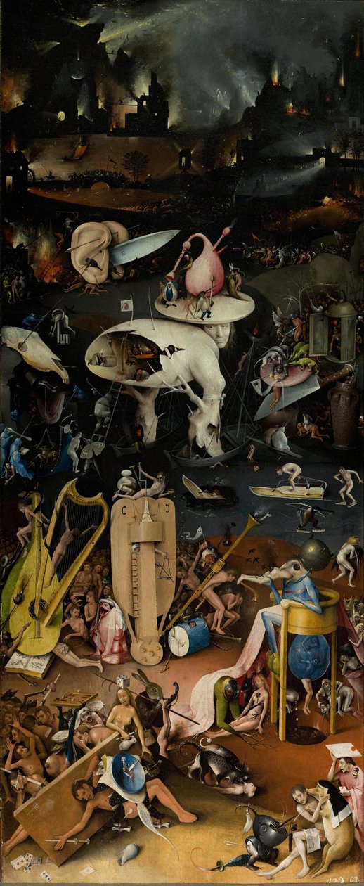 The Garden of Earthly Delights (inner right wing) by Hieronymus Bosch