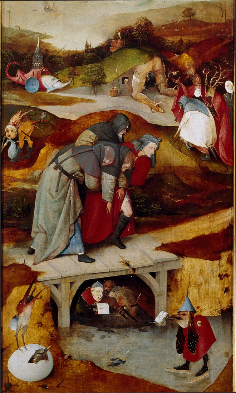 Triptych of Temptations (Detail) by Hieronymus Bosch