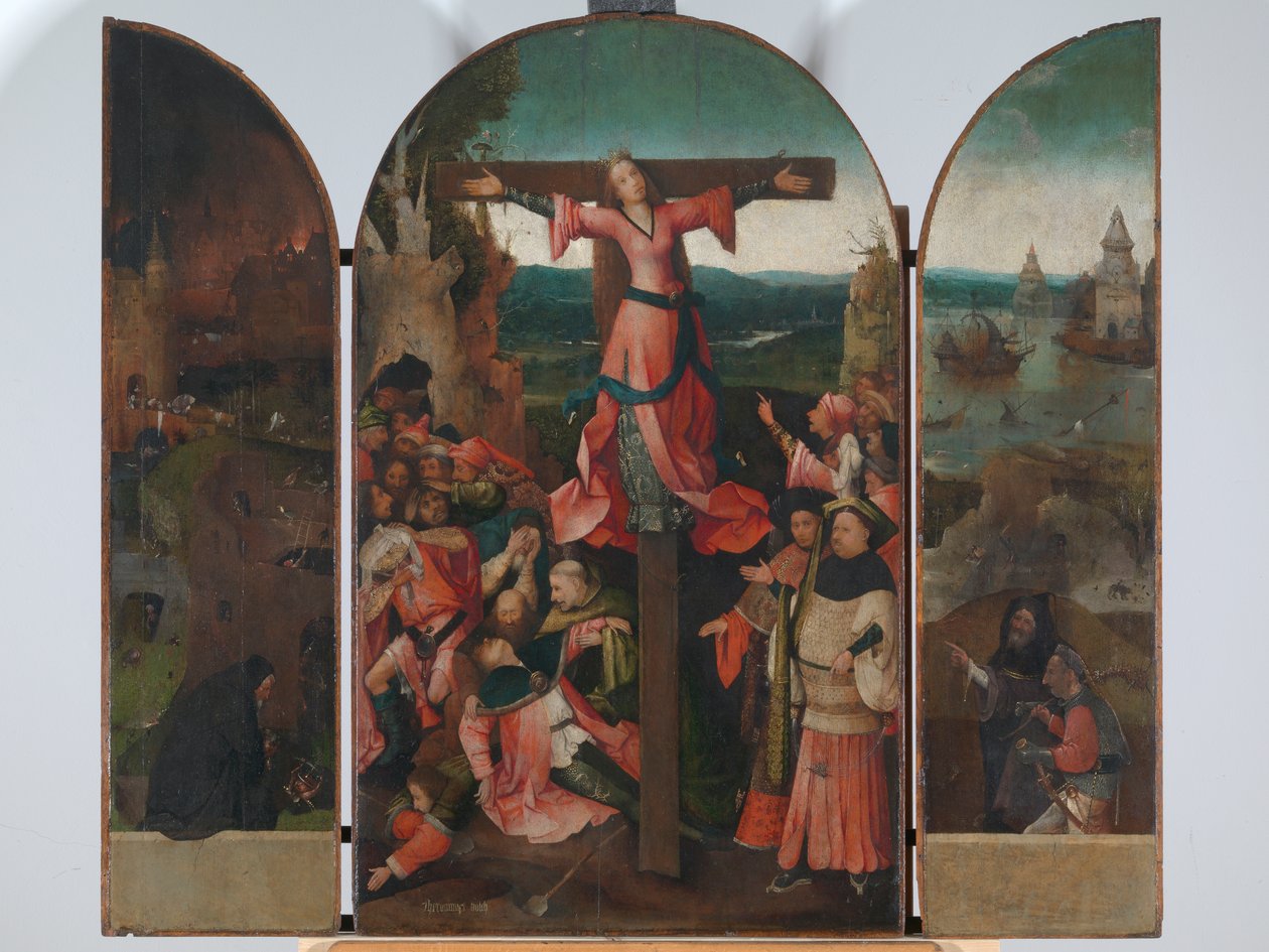Triptych of the Crucified Martyr (Triptych of St Julia) by Hieronymus Bosch