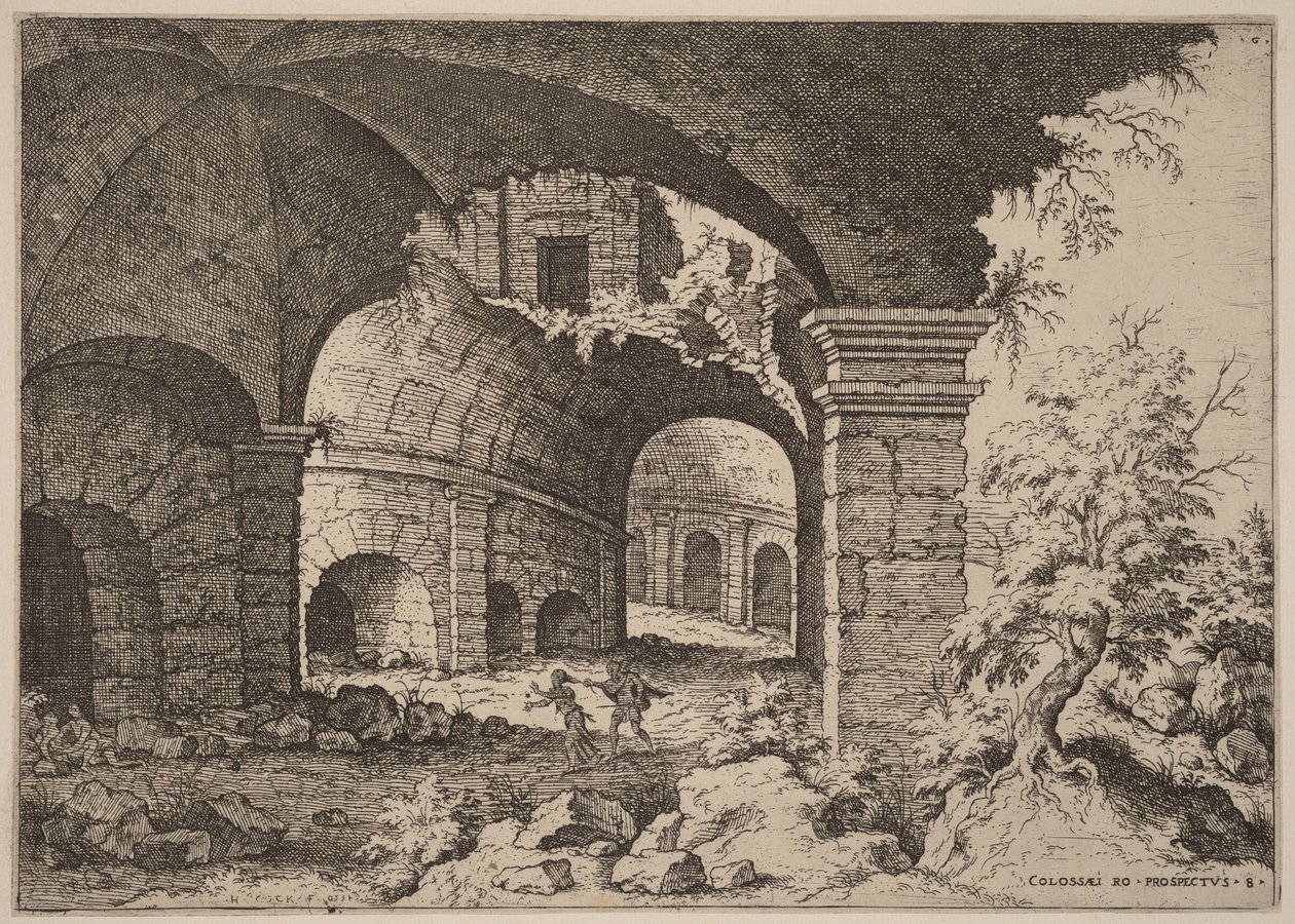 Eighth View of the Colosseum by Hieronymus Cock
