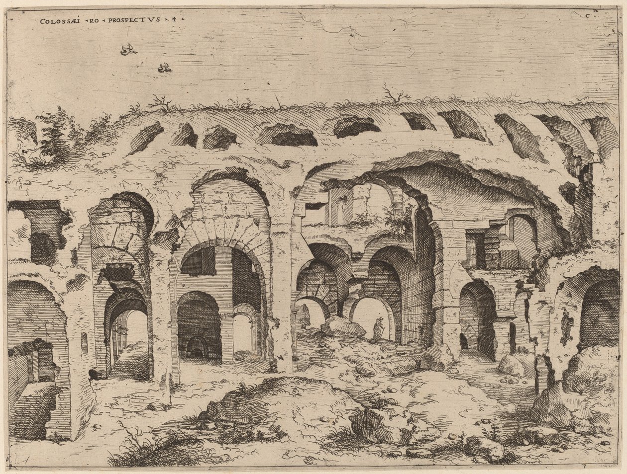 Fourth View of the Colosseum by Hieronymus Cock