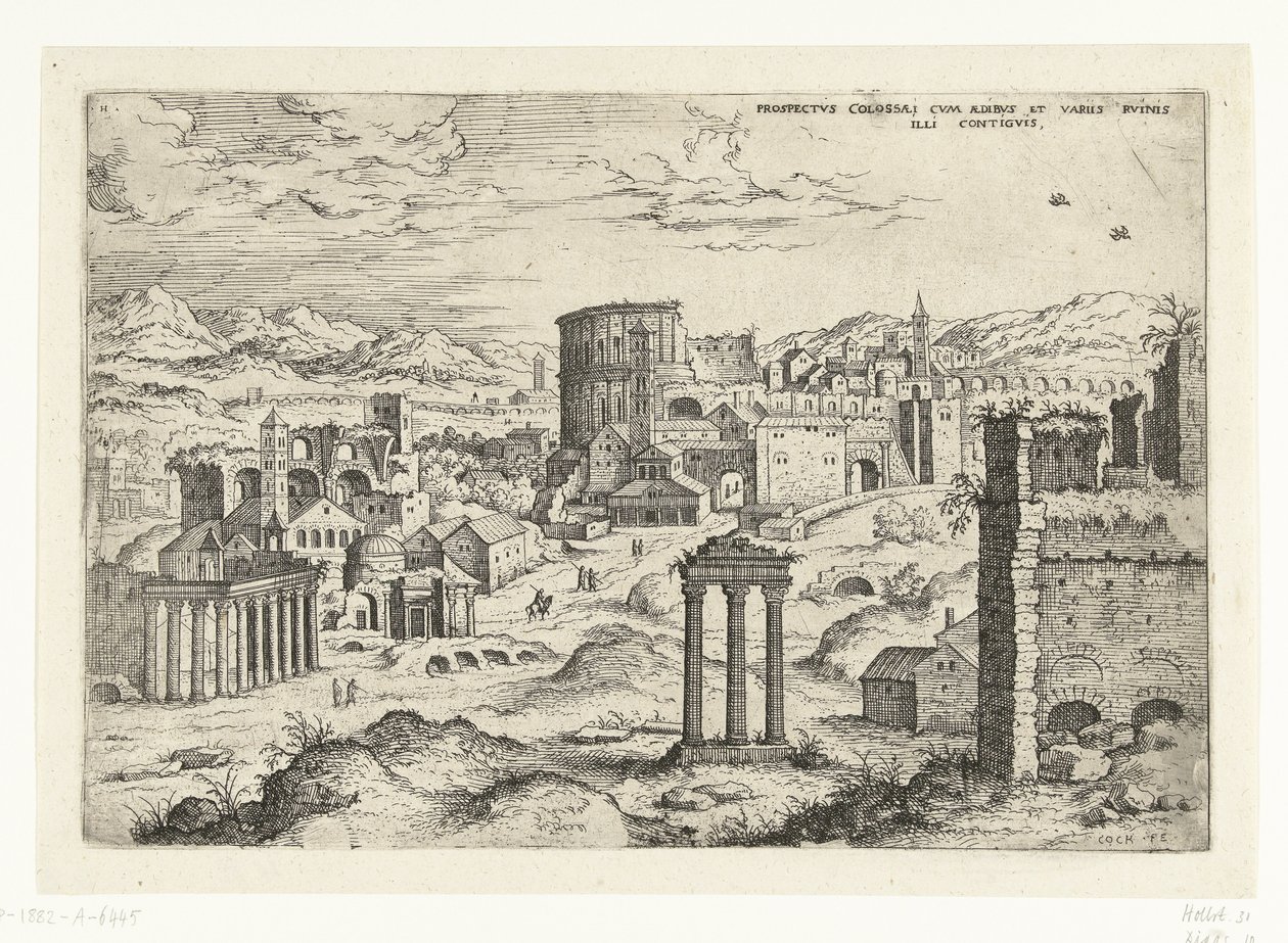 View of the Roman Forum by Hieronymus Cock