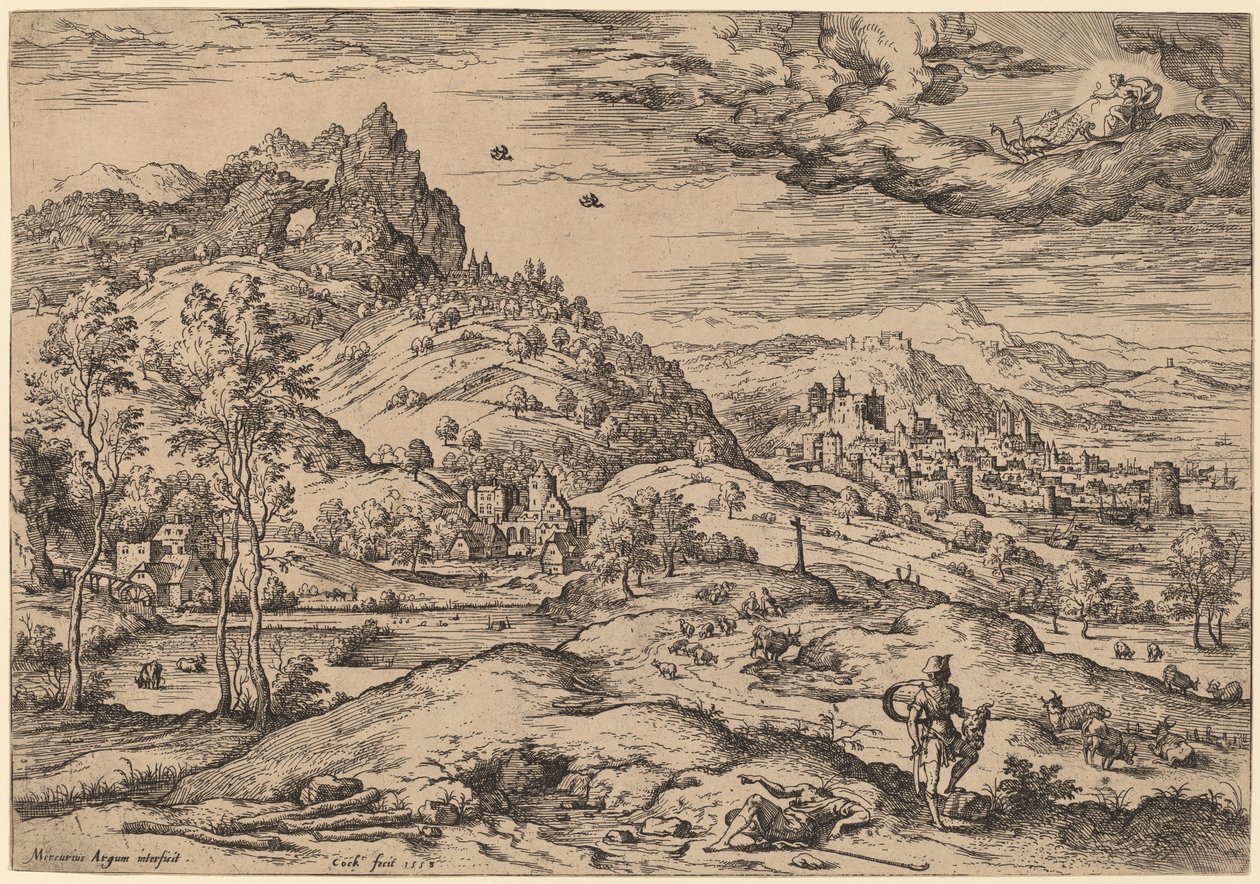 Mercury with the Head of Argus in His Hand by Hieronymus Cock