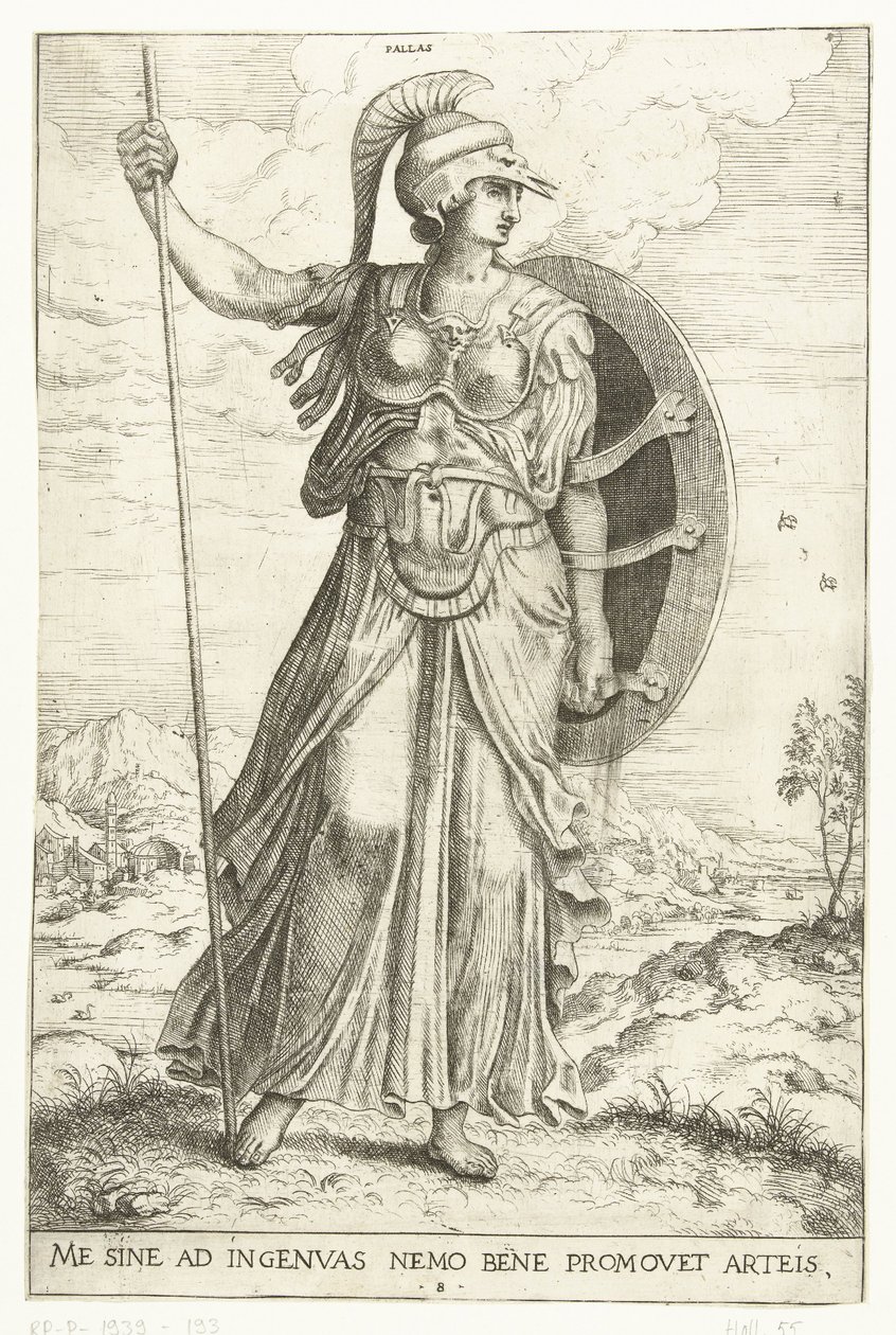 Minerva by Hieronymus Cock
