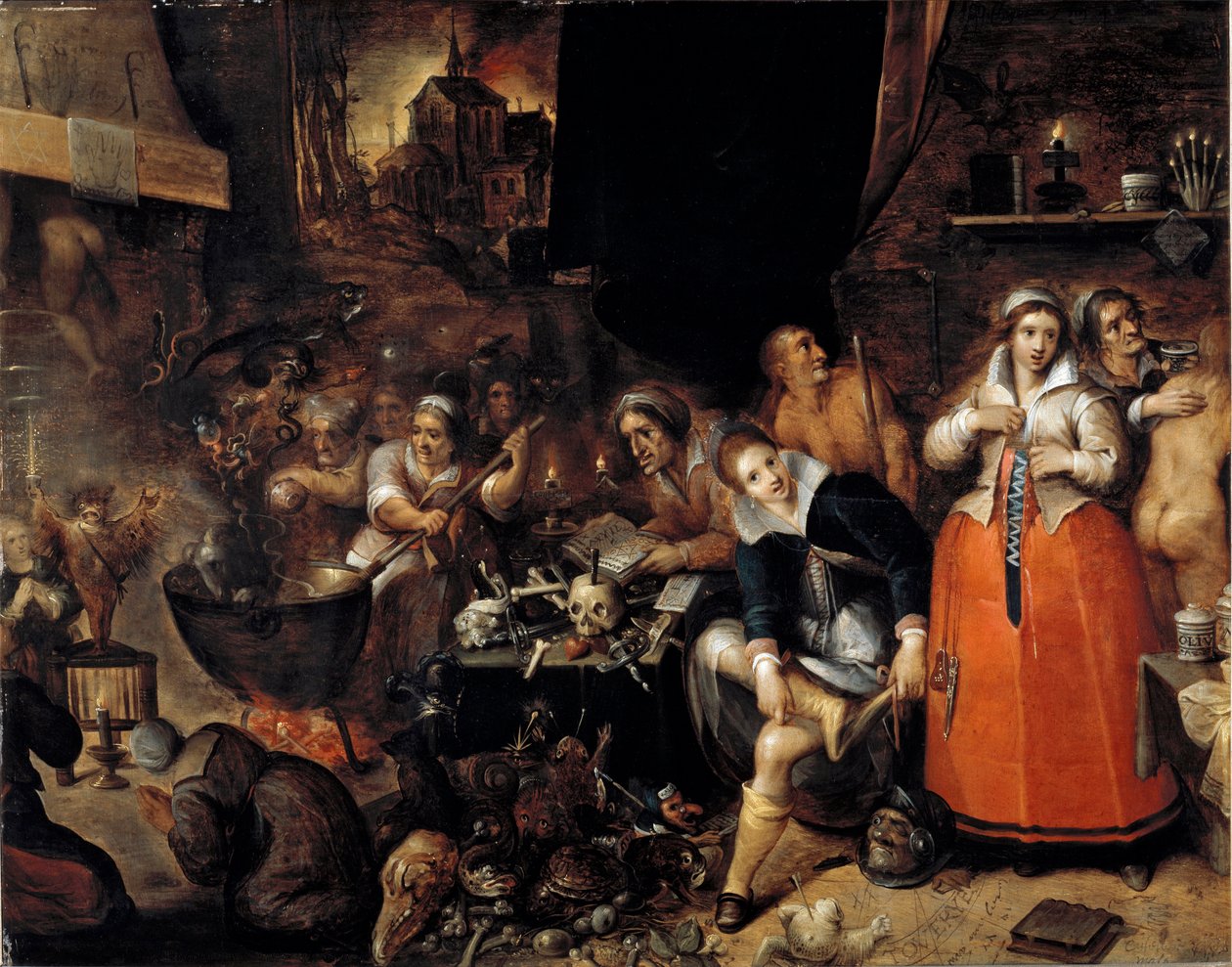 The kitchen of witches by Hieronymus Francken