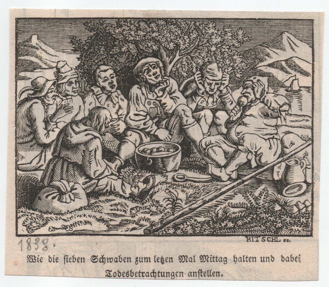The Swabians Stored Around the Dumpling Pot by Hieronymus Heinrich Jakob Ritschl von Hartenbach