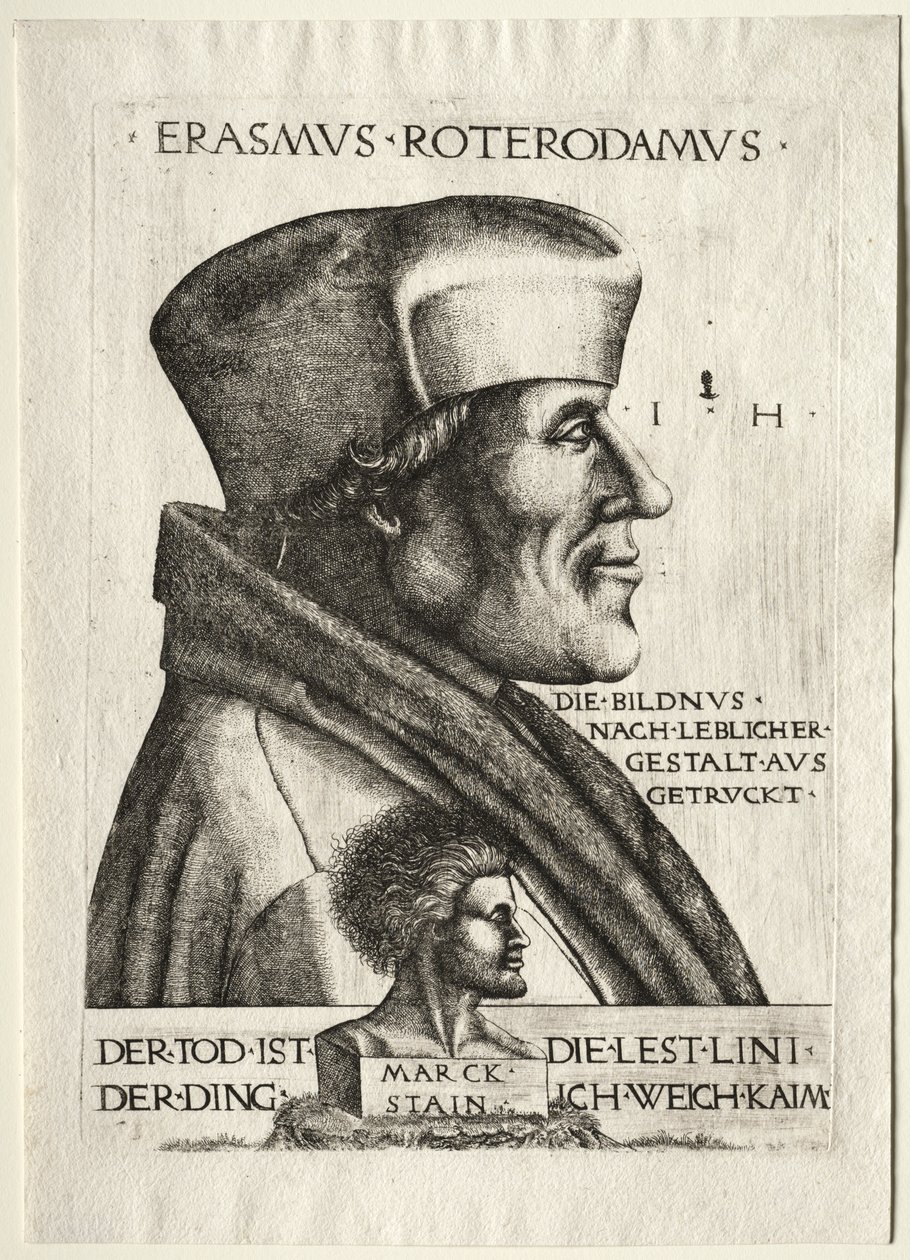Erasmus of Rotterdam by Hieronymus Hopfer