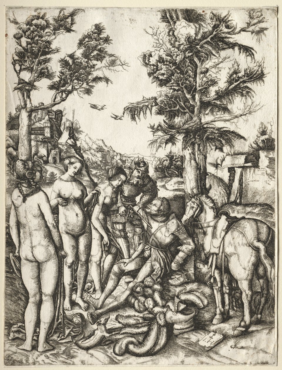 Judgment of Paris by Hieronymus Hopfer