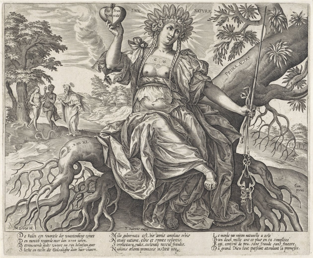 The Golden Age: The Law of Nature by Hieronymus Wierix