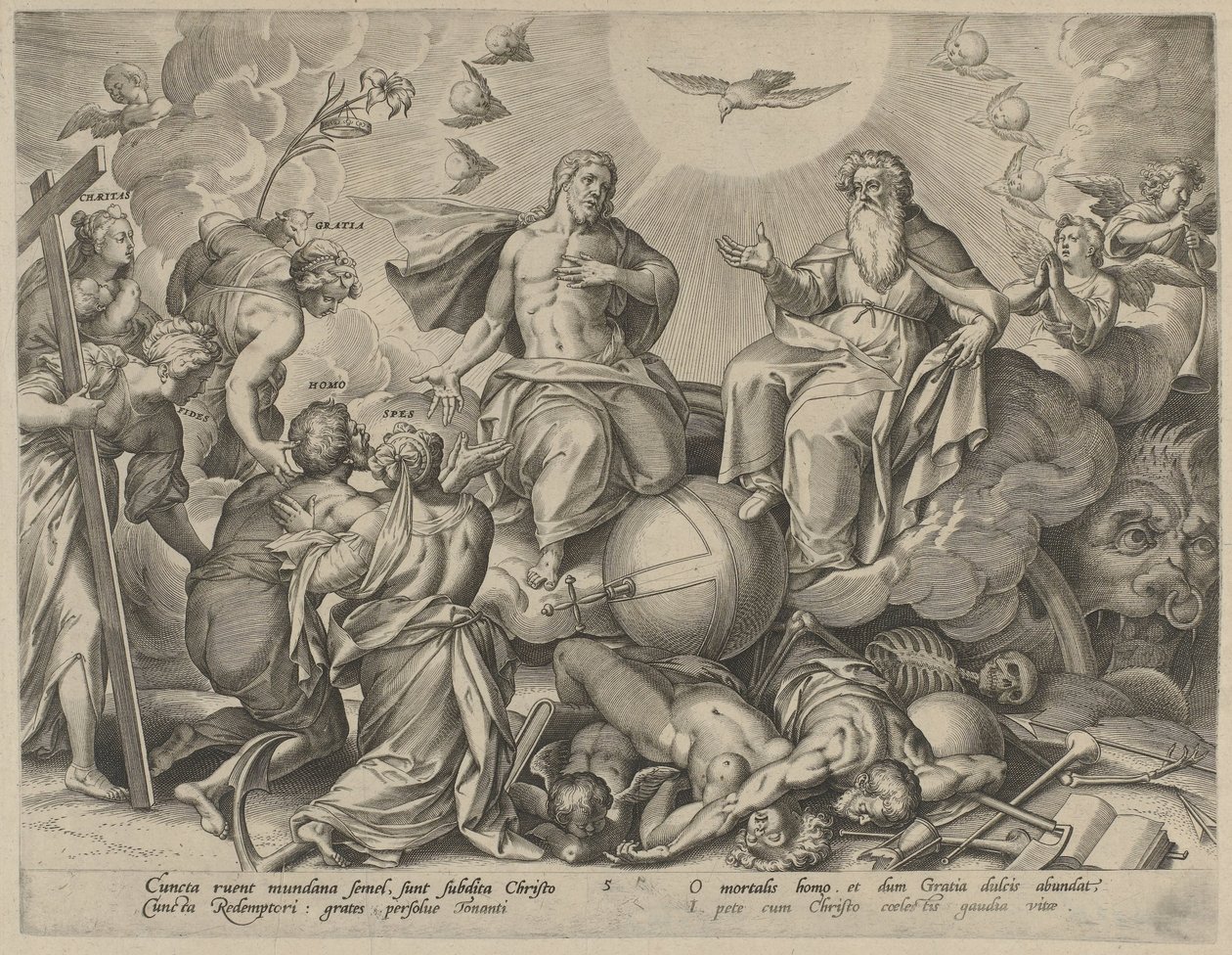 Last Judgment (series title: The Four Ages of Man and Death) by Hieronymus Wierix