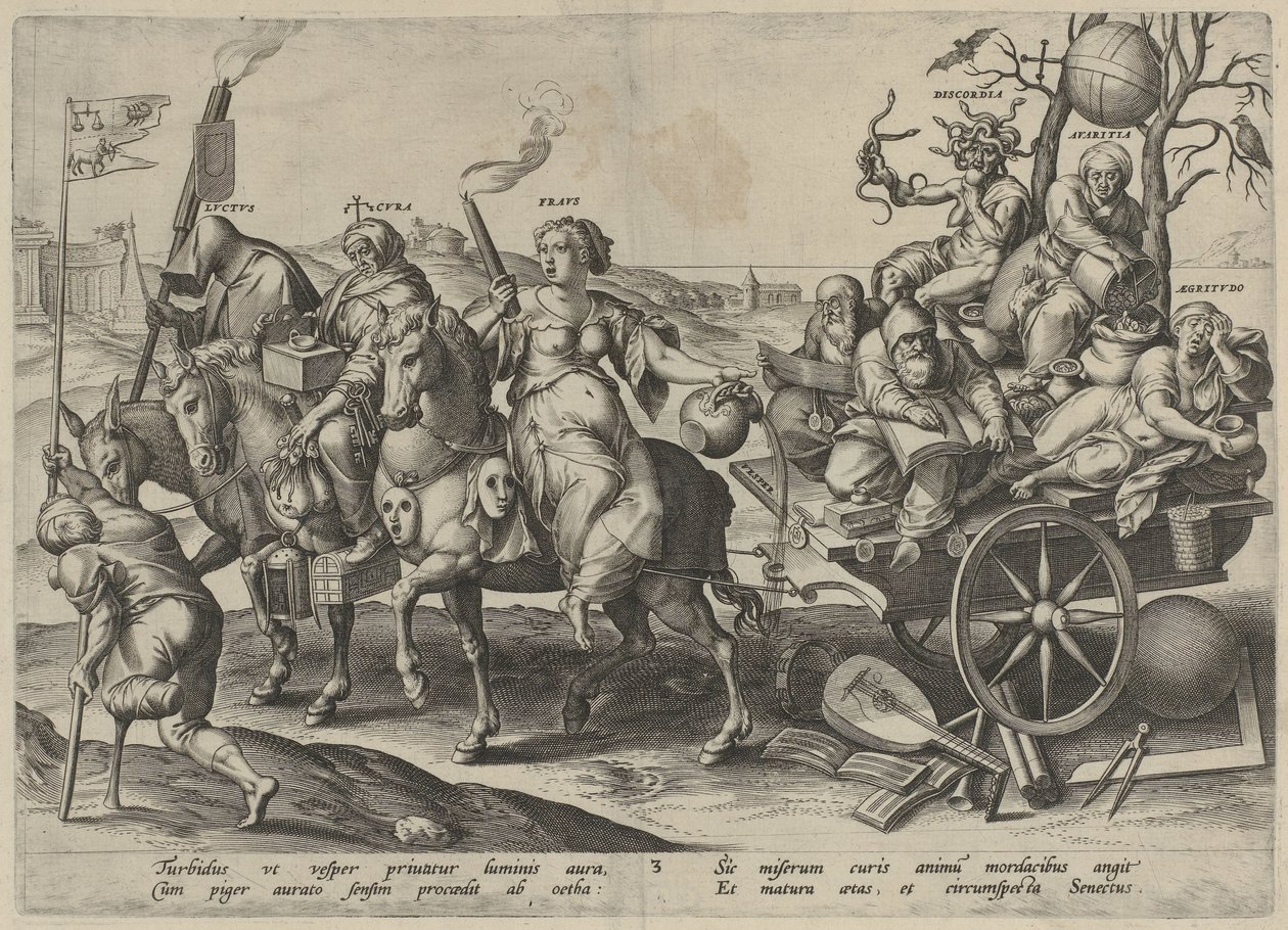 Adulthood (The Four Ages of Man and Death) by Hieronymus Wierix