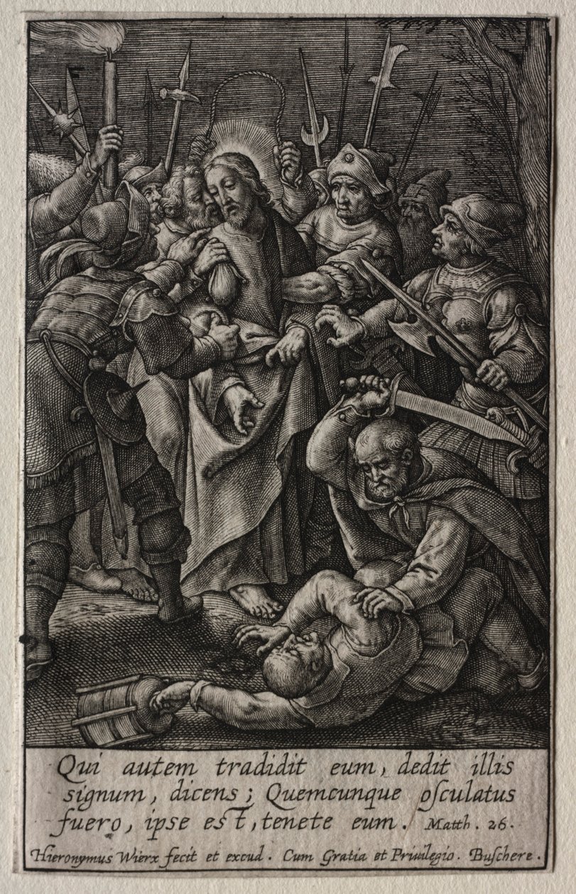 The Passion: The Betrayal of Christ by Hieronymus or Jerome Wierix