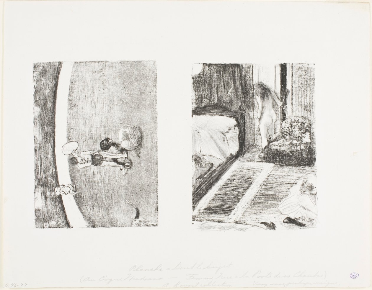 At the Cirque Fernando by Hilaire Germain Edgar Degas