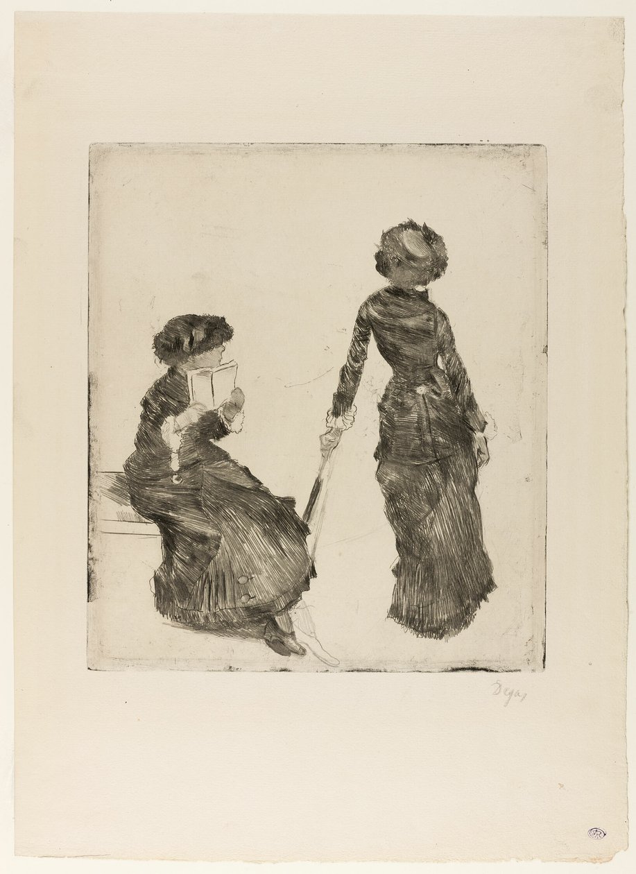Mary Cassatt at the Louvre: The Etruscan Gallery by Hilaire Germain Edgar Degas