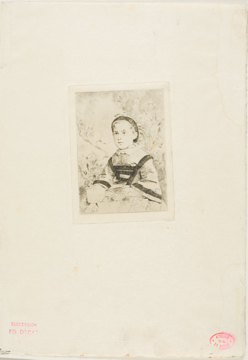 Mlle. N. Wolkonska, second plate by Hilaire Germain Edgar Degas