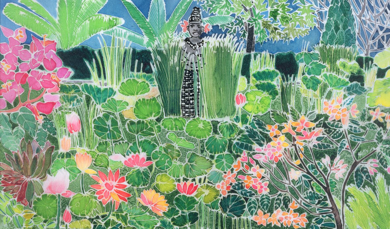 Lotus Pond, Ubud, Bali, 1997 by Hilary Simon