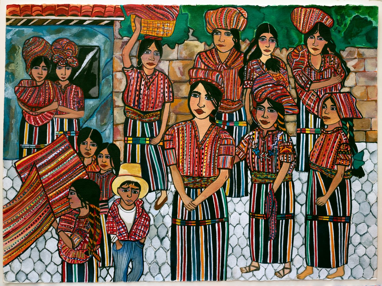Guatemalan Girls, Solola by Hilary Simon