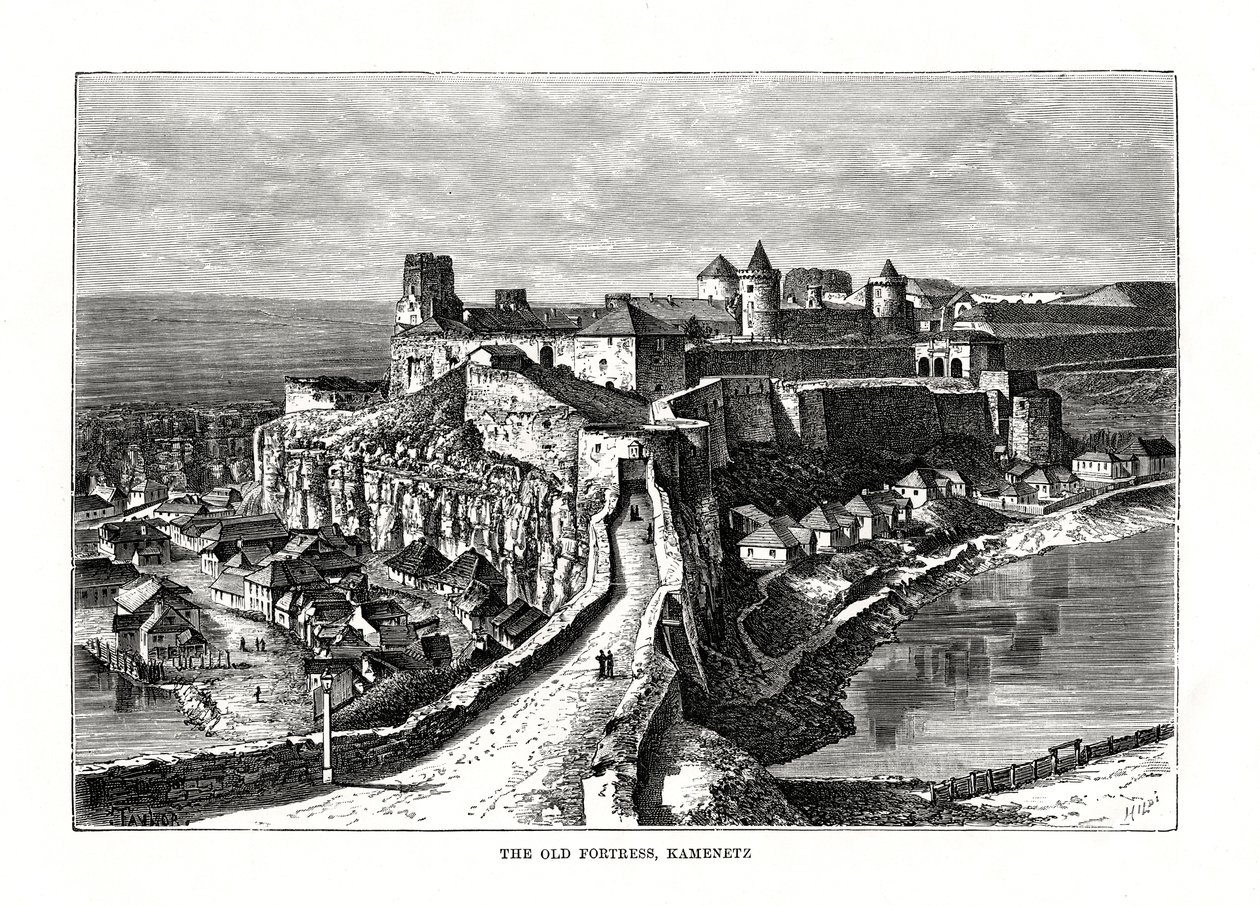 The Old Fortress, Kamenetz, Ukraine by Hildibrand