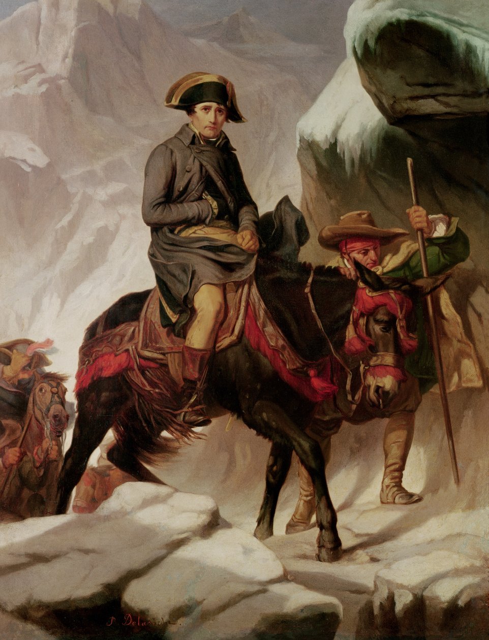 Napoleon Bonaparte Crossing the Alps by Hippolyte Delaroche