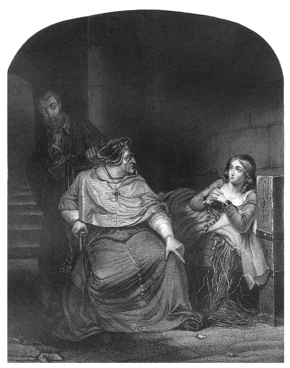 Joan of Arc is Interrogated by the Bishop of Winchester by Hippolyte Delaroche