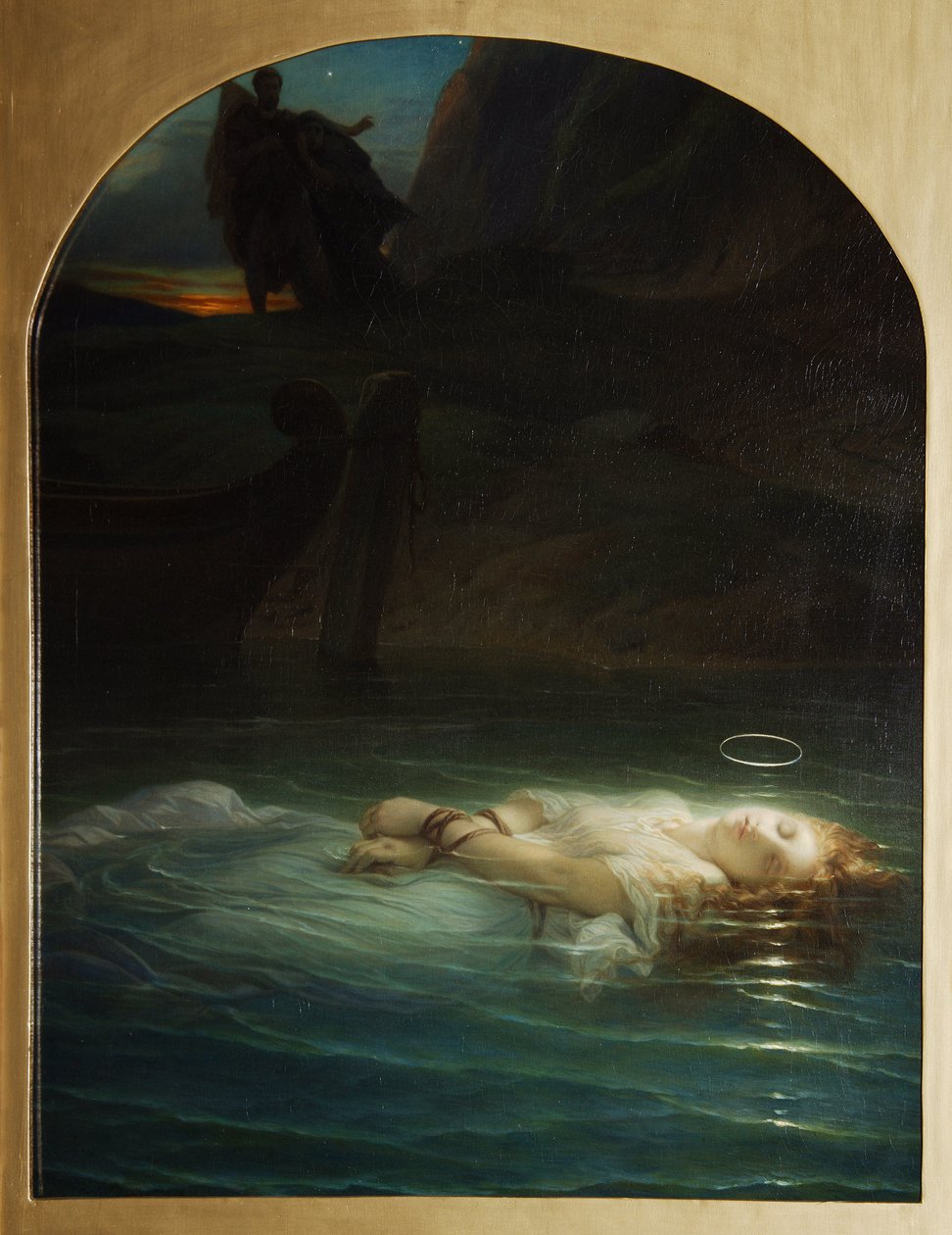 Christian martyr drowned in the Tiber under the reign of Diocletian (244-311). Painting by Paul Hippolyte Delaroche (1797-1856) by Hippolyte (1797 1856) Delaroche