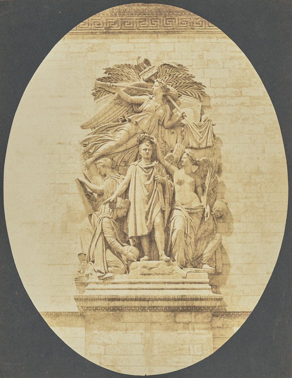 Detail of "The Triumph of 1810," by Jean-Pierre Cortot, Arc de Triomphe by Hippolyte Bayard