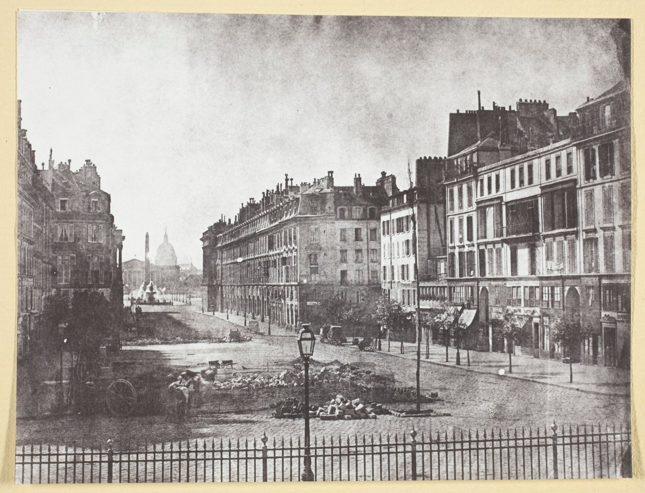 Rue Royale and Remains of the Barricades of 1848 by Hippolyte Bayard