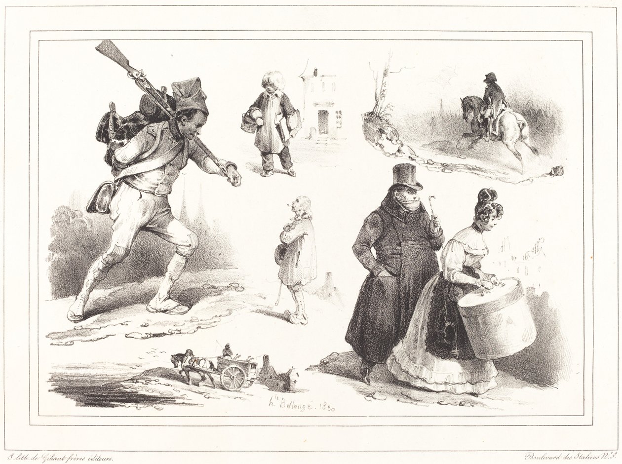 Social Vignettes by Hippolyte Bellange