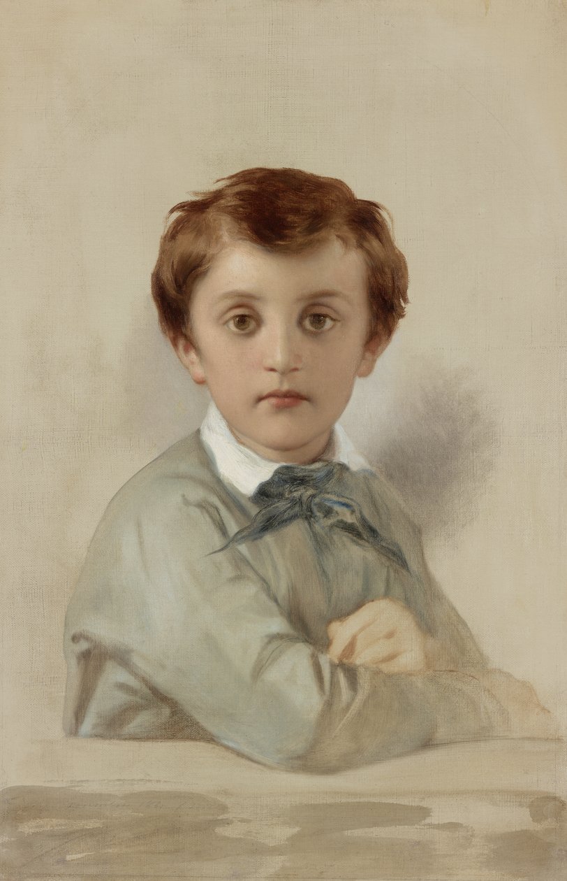 Portrait of Philippe-Grégoire Delaroche, the Artist’s Younger Son by Hippolyte Delaroche
