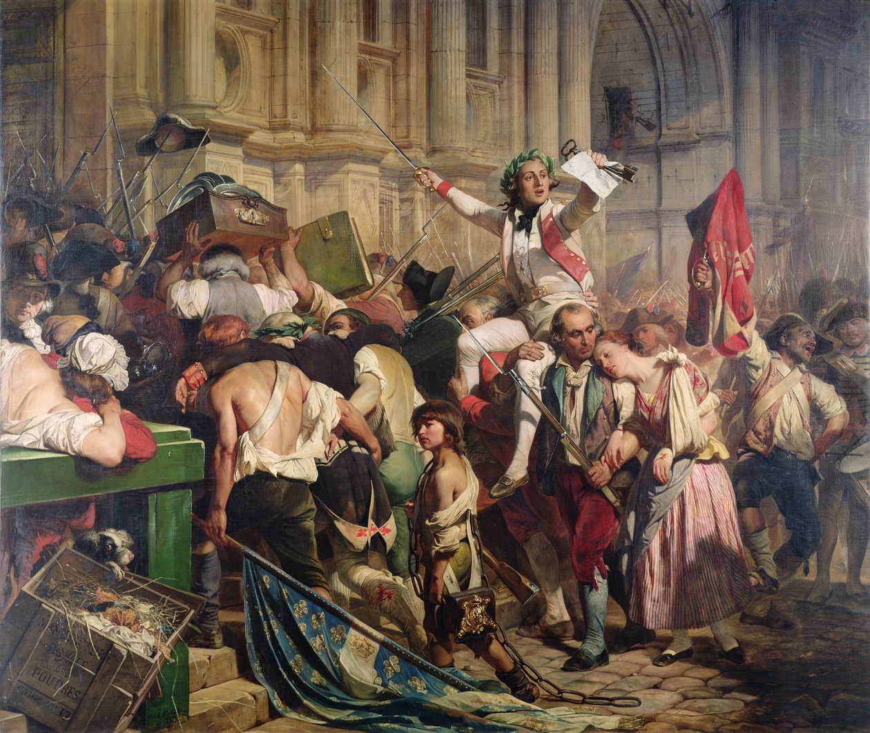 The Conquerors of the Bastille before the Hotel de Ville in 1789, 1839 by Hippolyte Delaroche