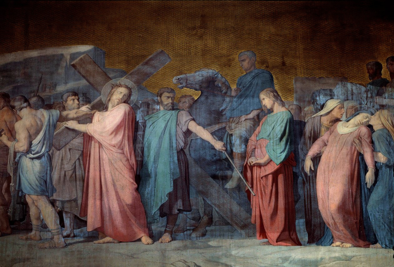 Christ carrying his cross (detail) by Hippolyte Flandrin