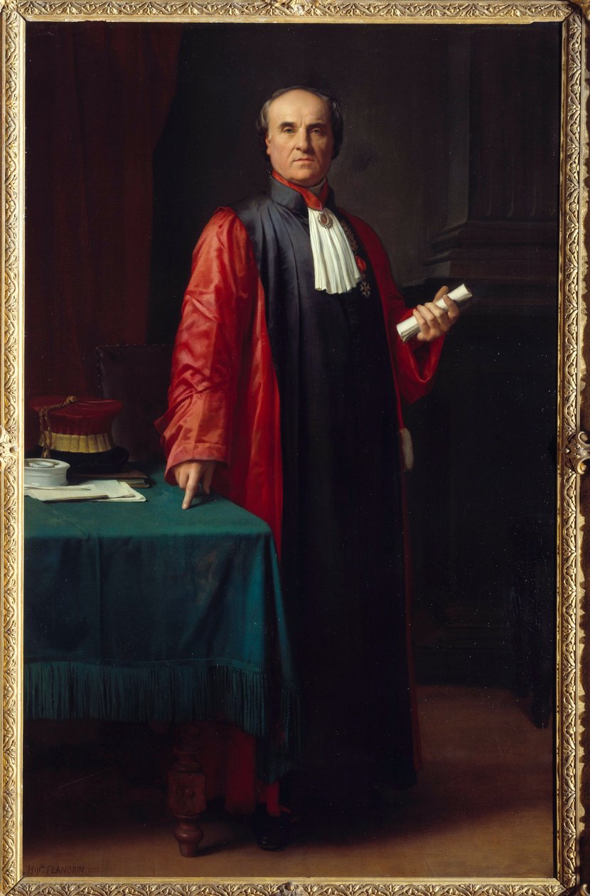 Portrait of Doctor Rostan by Hippolyte Flandrin